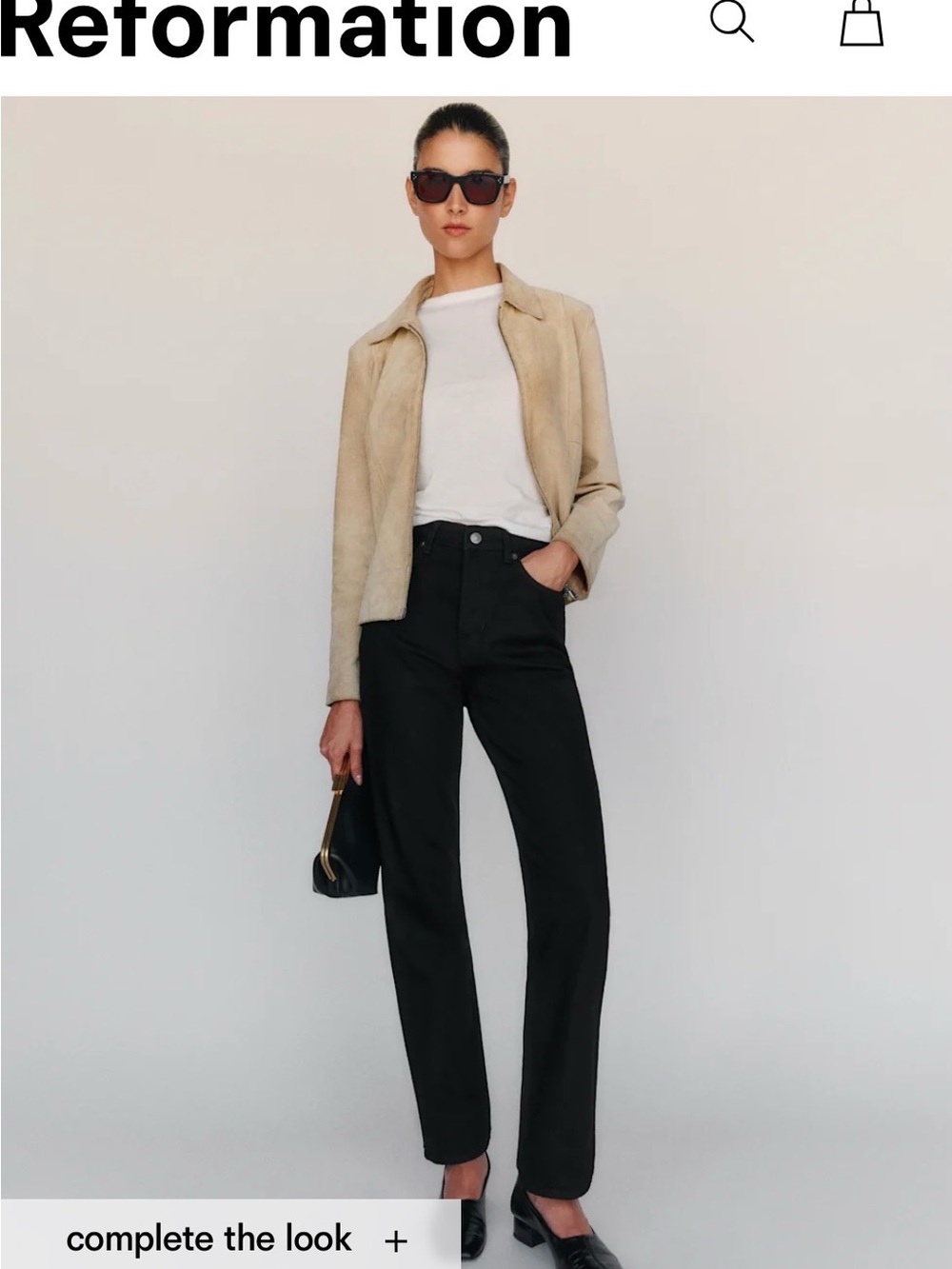 Reformation Cynthia High Rise Straight Jeans